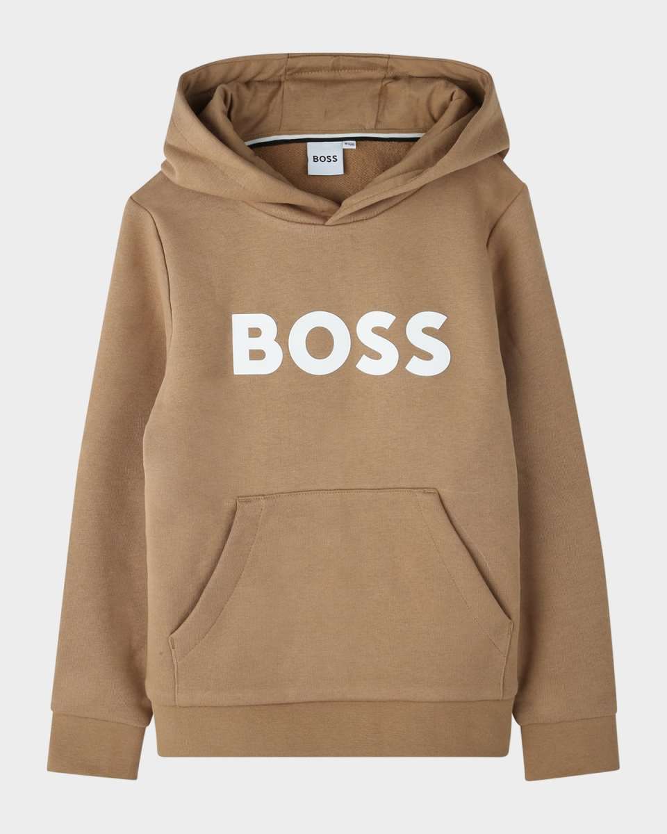 Boy's Logo-Print Hoodie, Size 6-12